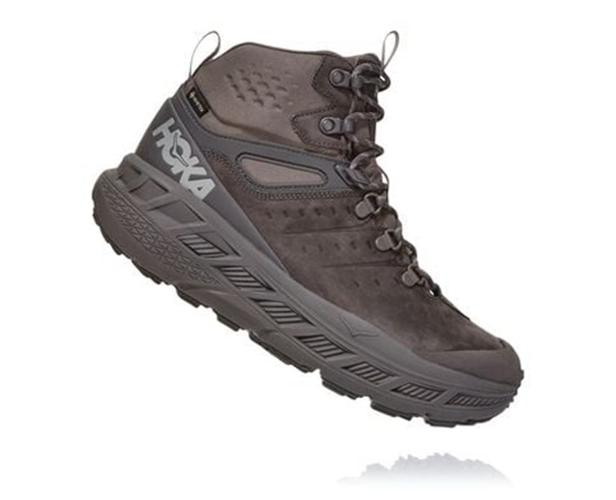 Botas De Montaña Hoka One One Hombre - Stinson Mid Gore-Tex - Marrones - QCY870623